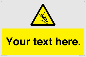 Custom Slippery Stairs Sign